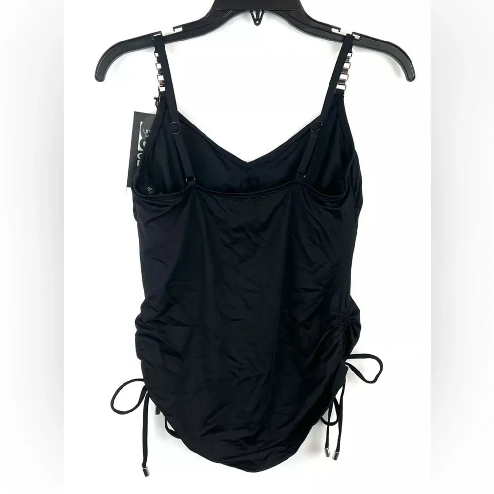 Coco Reef Women’s Black Underwire Tankini Top Size 32C - Picture 2 of 4